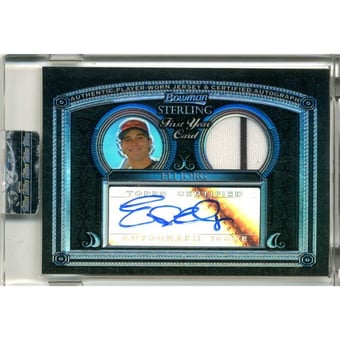 2005 Bowman Sterling Black Refractors #EI Eli Iorg AU Jsy