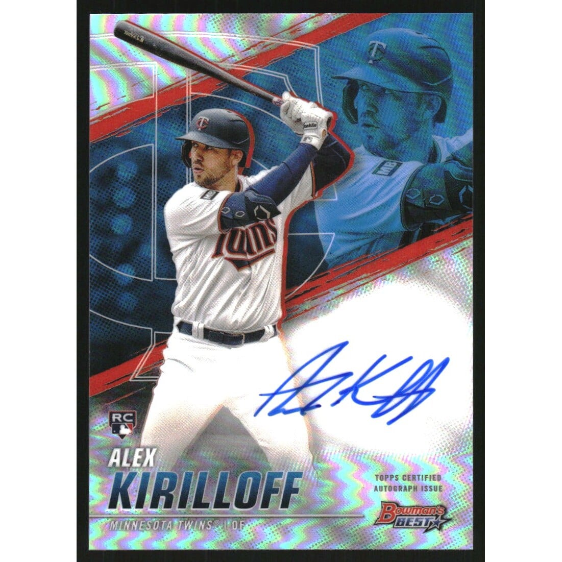 2021 Bowman's Best Best of '21 Autographs Refractors #B21AKF Alex Kirilloff. rookie card picture