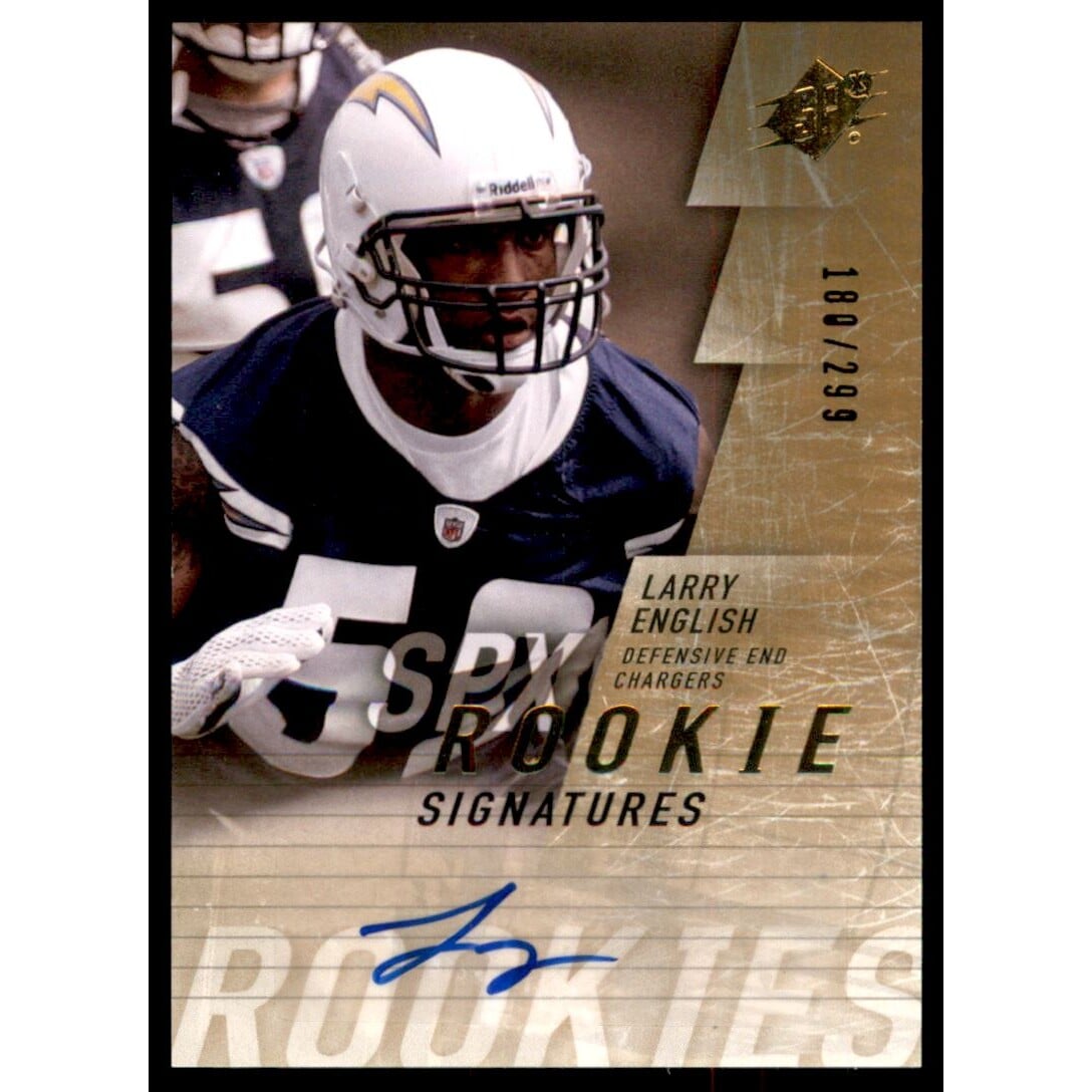 2009 SPx #162 Larry English AU RC