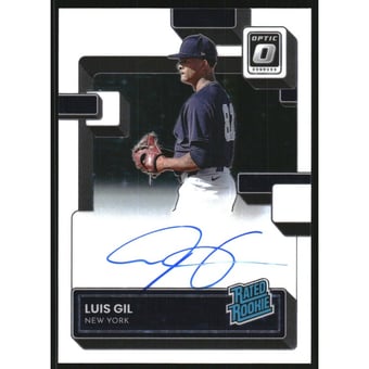 2022 Donruss Optic Rated Rookies Signatures #14 Luis Gil