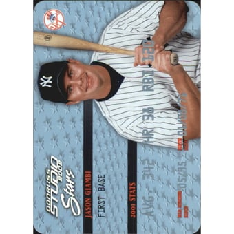 2002 Studio Stars Platinum #39 Jason Giambi