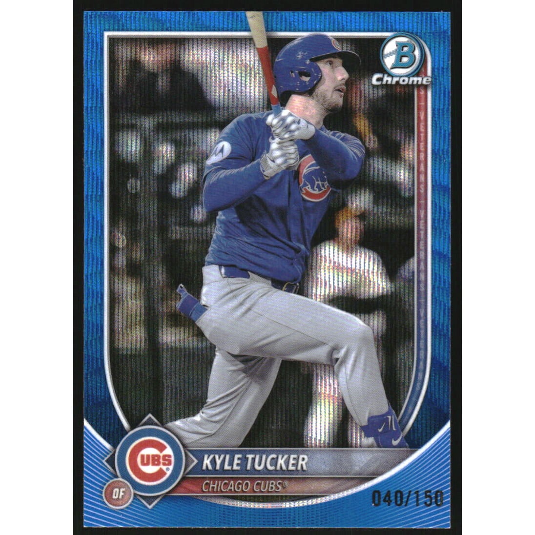 2025 Bowman Chrome Blue Wave Refractors #57 Kyle Tucker. rookie card picture
