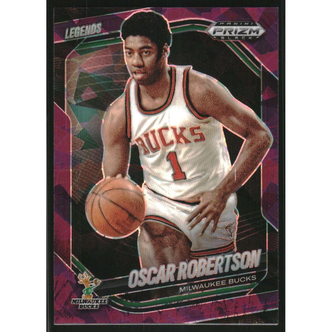 2024-25 Panini Prizm Black Prizms Purple Ice #297 Rick Barry LGD. rookie card picture