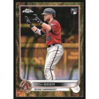 2022 Topps Gilded Collection Topps Chrome Gold Etch Lava Refractors #12 Seth Beer