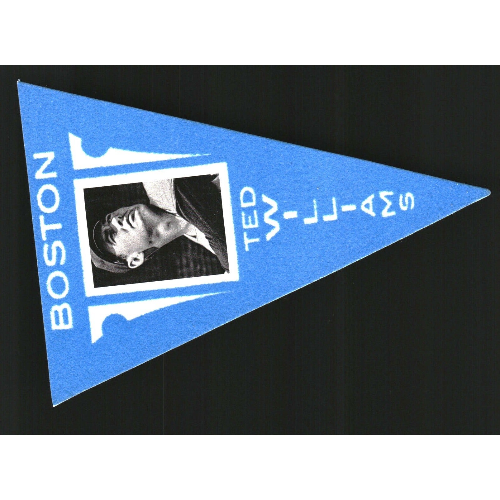 2012 Panini Golden Age Ferguson Bakery Pennants Blue #21 Ted Williams. rookie card picture