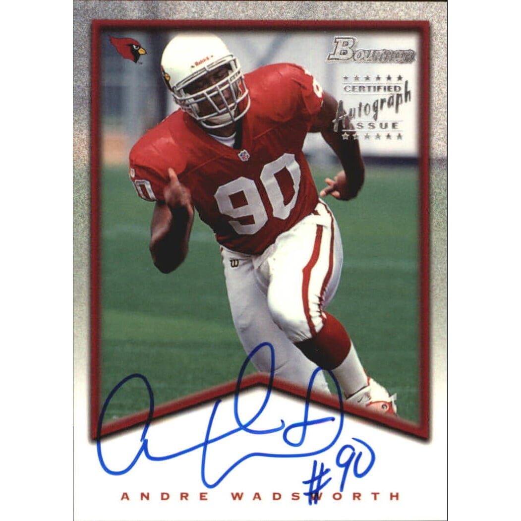 1998 Bowman Rookie Autographs Silver #2 Andre Wadsworth. rookie card picture