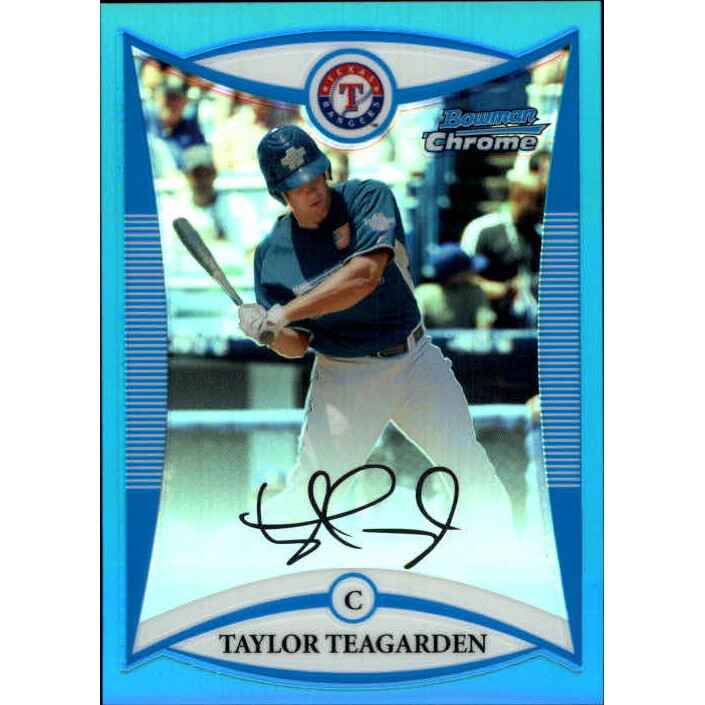 2008 Bowman Chrome Draft Prospects Blue Refractors #BDPP90 Taylor Teagarden FG. rookie card picture