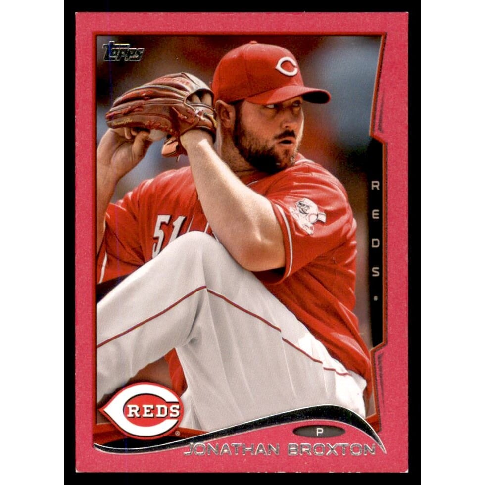 2014 Topps Mini Pink #140 Jonathan Broxton. rookie card picture