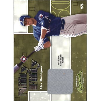 2002 Donruss Originals Nifty Fifty Jerseys #1 Alex Rodriguez Rangers
