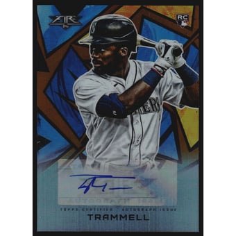 2021 Topps Fire Autographs Orange #AVTT Taylor Trammell