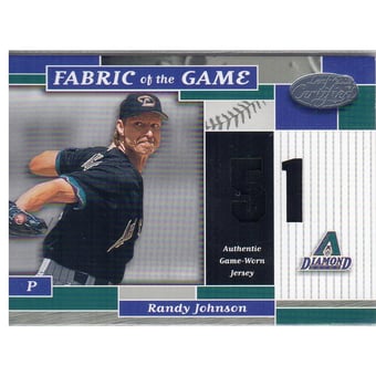 2002 Leaf Certified Fabric of the Game #150JN R.Johnson D'Backs/51