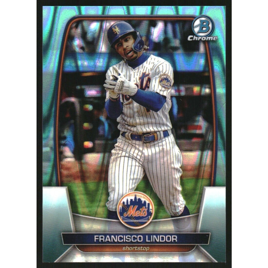 2023 Bowman Chrome '22 AFL MVP #AFLSHK Heston Kjerstad. rookie card picture