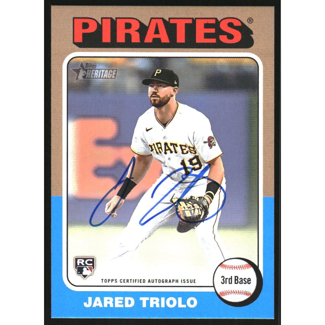 2024 Topps Heritage Real One Autographs #ROAJT Jared Triolo HN. rookie card picture