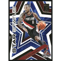 2022-23 Elite Star Status Blue #18 Damian Lillard