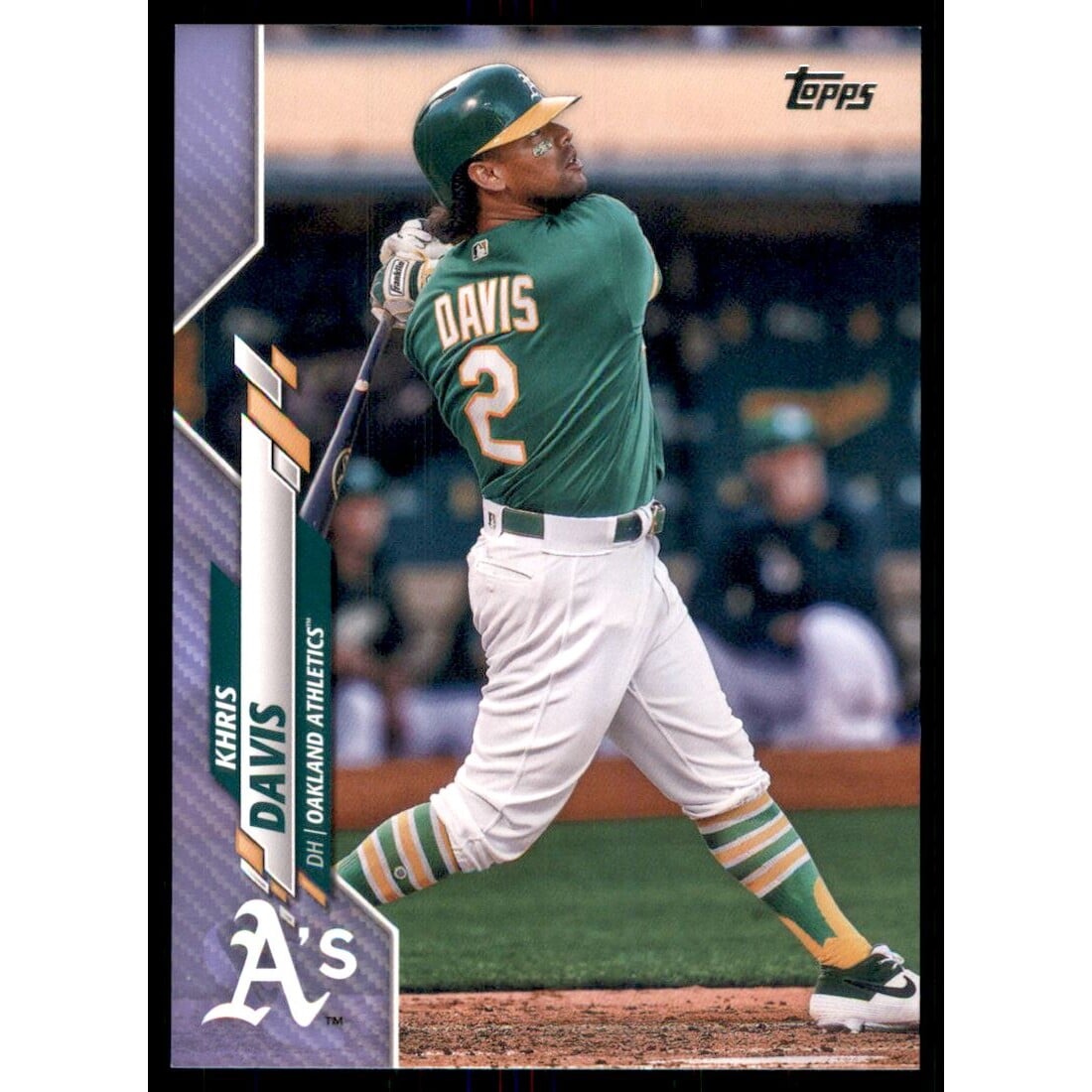 2020 Topps Father's Day Blue #527 Khris Davis. rookie card picture