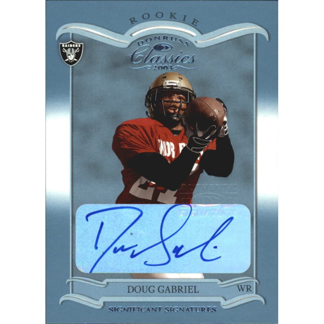 2003 Donruss Classics Significant Signatures #189 Doug Gabriel/250. rookie card picture