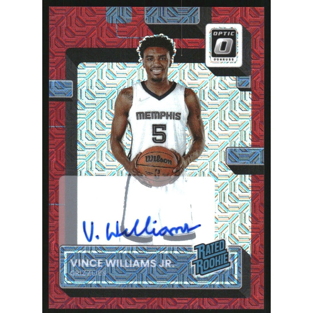 2022-23 Donruss Optic Rated Rookies Signatures Choice #226 Vince Williams Jr.. rookie card picture