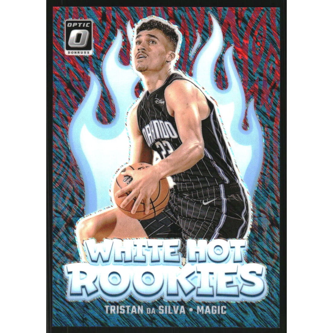 2024-25 Donruss Optic White Hot Rookies Red Shimmer #7 Tristan da Silva. rookie card picture
