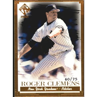 2001 Private Stock Gold Portraits #78 Roger Clemens