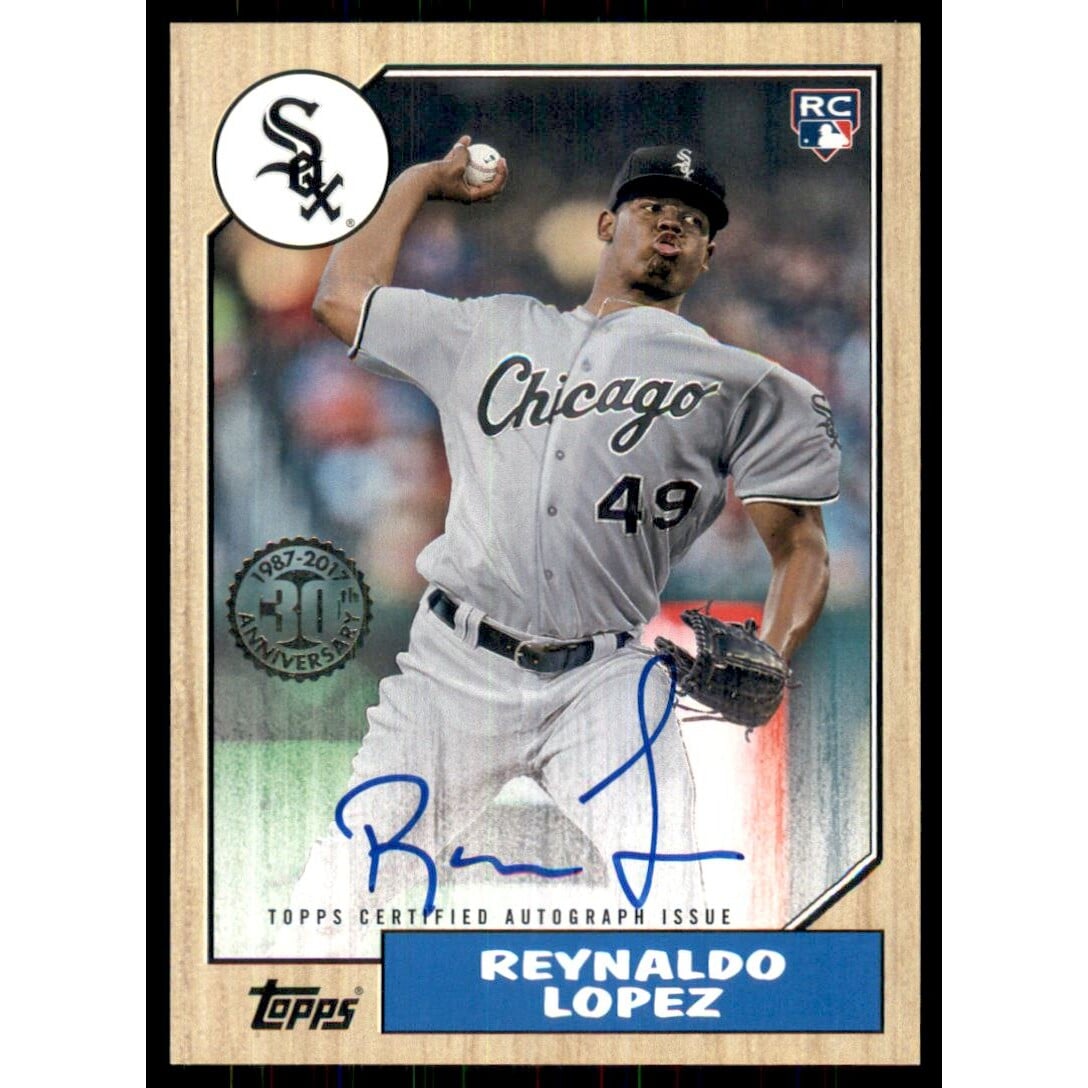 2017 Topps '87 Topps Autographs #1987ARL Reynaldo Lopez S2. rookie card picture