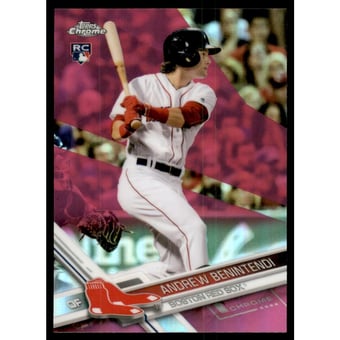 2017 Topps Chrome Pink Refractors #100 Andrew Benintendi