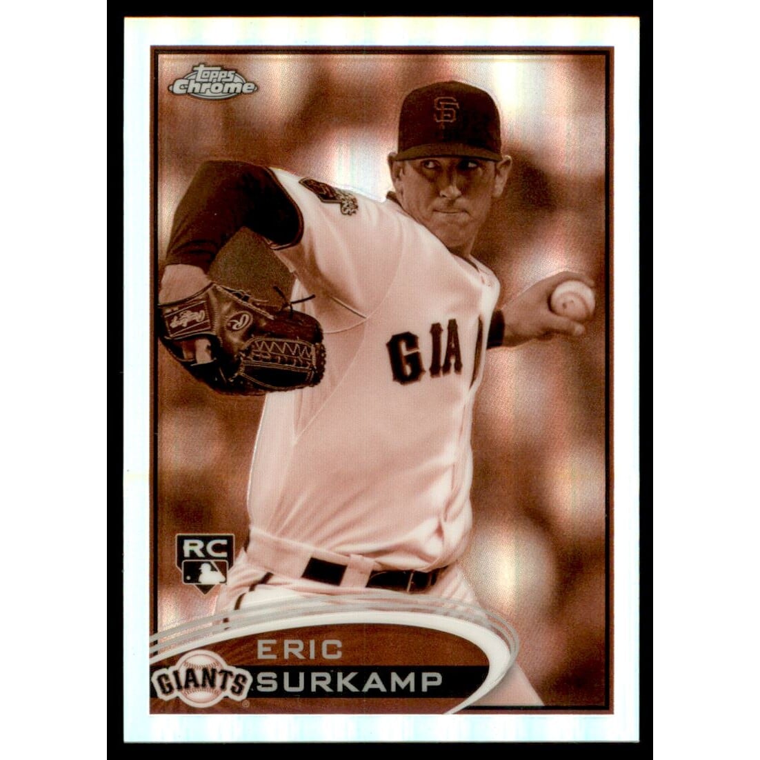 2012 Topps Chrome Sepia Refractors #181 Eric Surkamp. rookie card picture