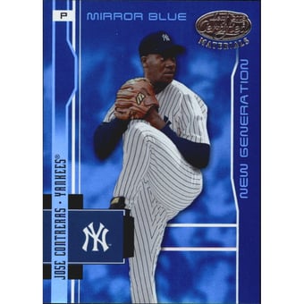 2003 Leaf Certified Materials Mirror Blue #220 Jose Contreras NG