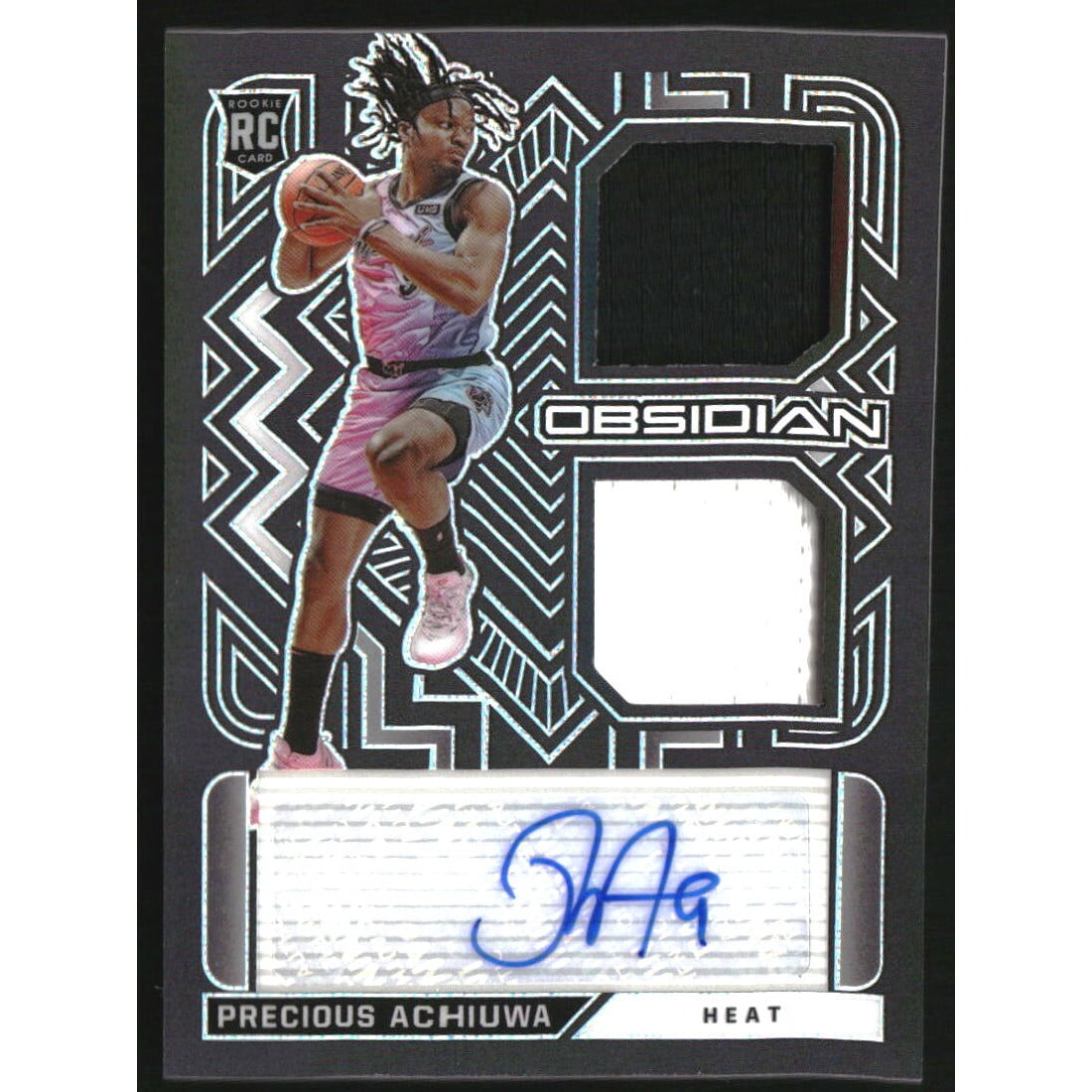 2020-21 Panini Obsidian Rookie Jersey Ink #33 Precious Achiuwa/49