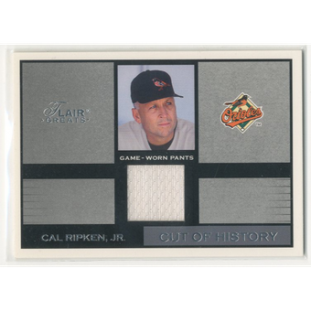 2003 Flair Greats Cut of History Game Used #22 Cal Ripken Pants