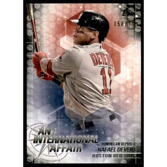 2018 Topps Update An International Affair Black #IA19 Rafael Devers