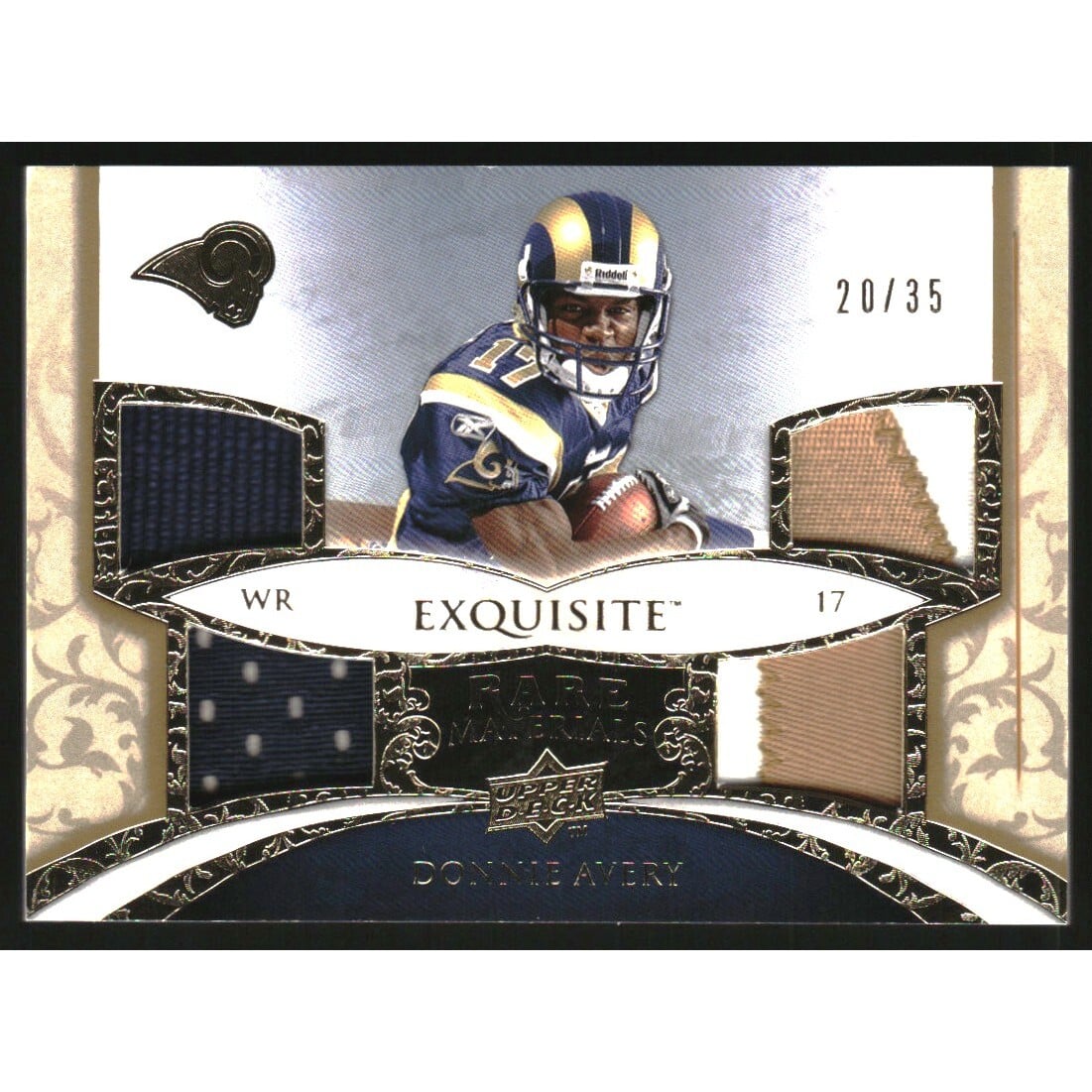 2008 Exquisite Collection Rare Materials #ERMDA Donnie Avery