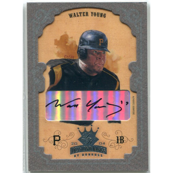2004 Diamond Kings DK Signatures Framed Silver #62 Walter Young/25