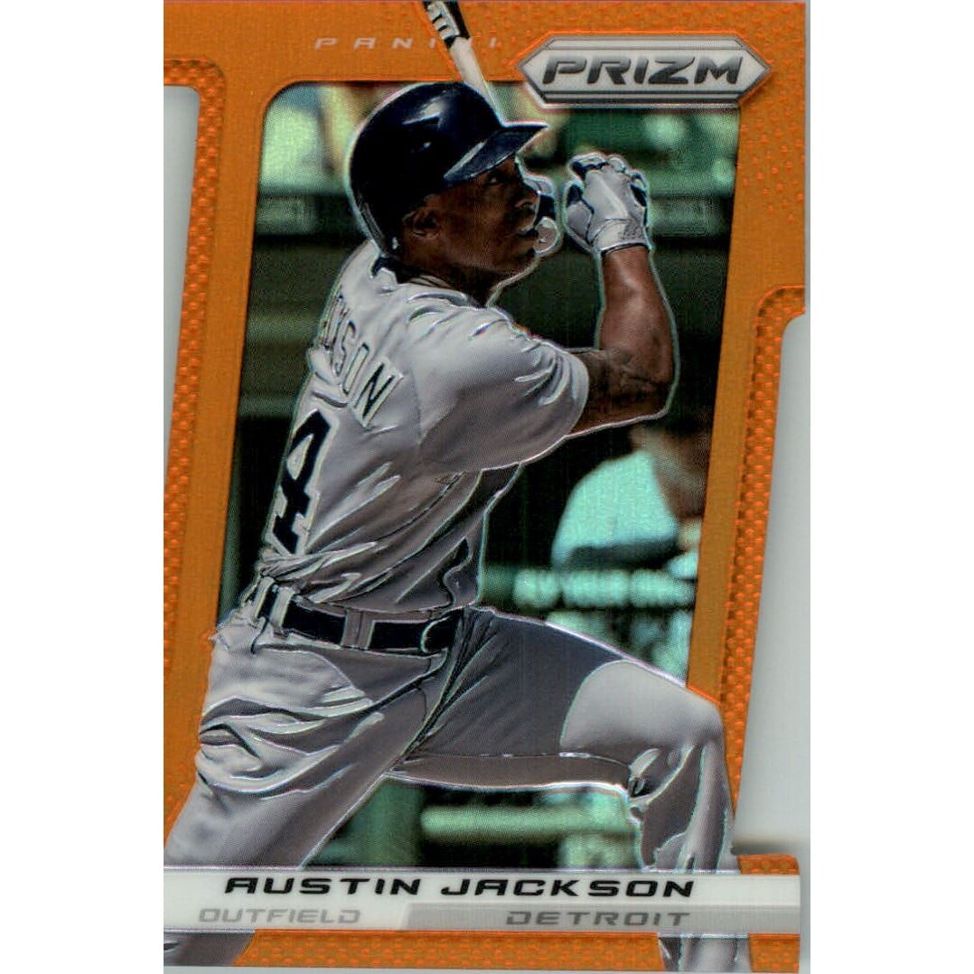 2013 Panini Prizm Prizms Orange Die-Cut #43 Austin Jackson. rookie card picture