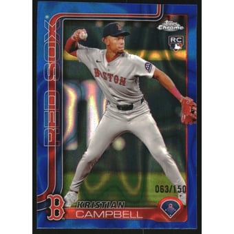 2025 Topps Chrome Blue Lava Refractors #171 Kristian Campbell