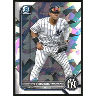 2022 Bowman Chrome Prospects Atomic Refractors #BCP98 Jasson Dominguez