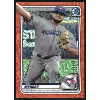 2020 Bowman Chrome Mega Box Prospects Orange Refractors #BCP149 Alek Manoah