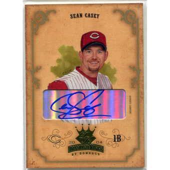 2004 Diamond Kings DK Signatures Gold #122 Sean Casey/5