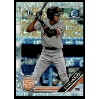 2019 Bowman Chrome Mega Box Prospects Refractors #BCP82 Marco Luciano