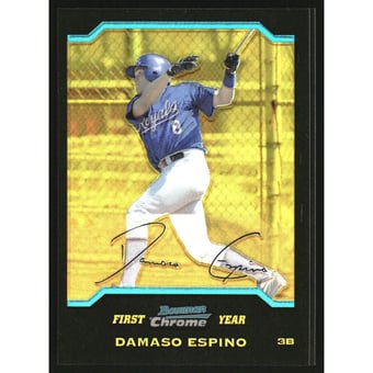 2004 Bowman Chrome Gold Refractors #239 Damaso Espino
