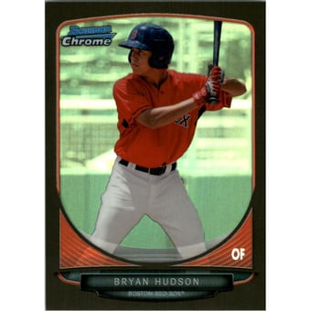 2013 Bowman Chrome Draft Draft Picks Black Refractors #BDPP86 Bryan Hudson
