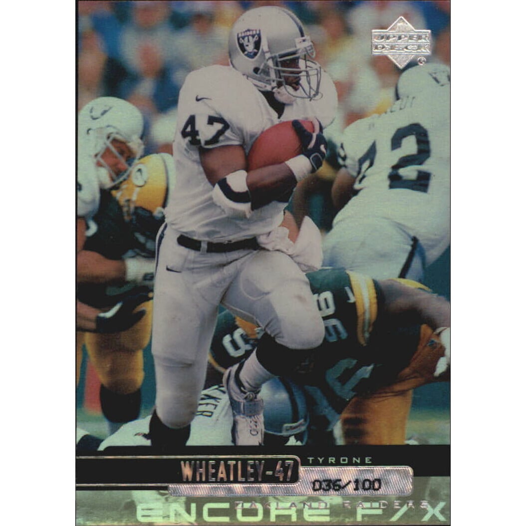 1999 Upper Deck Encore F/X #126 Tyrone Wheatley. rookie card picture
