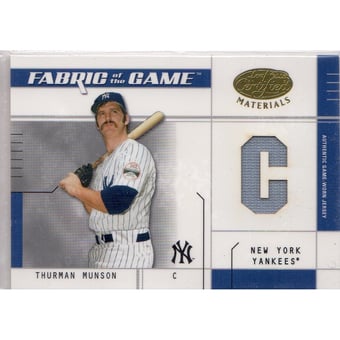 2003 Leaf Certified Materials Fabric of the Game #121PS Thurman Munson PS/5