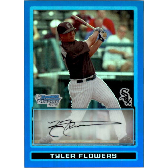 2009 Bowman Chrome Prospects Blue Refractors #BCP23 Tyler Flowers. rookie card picture