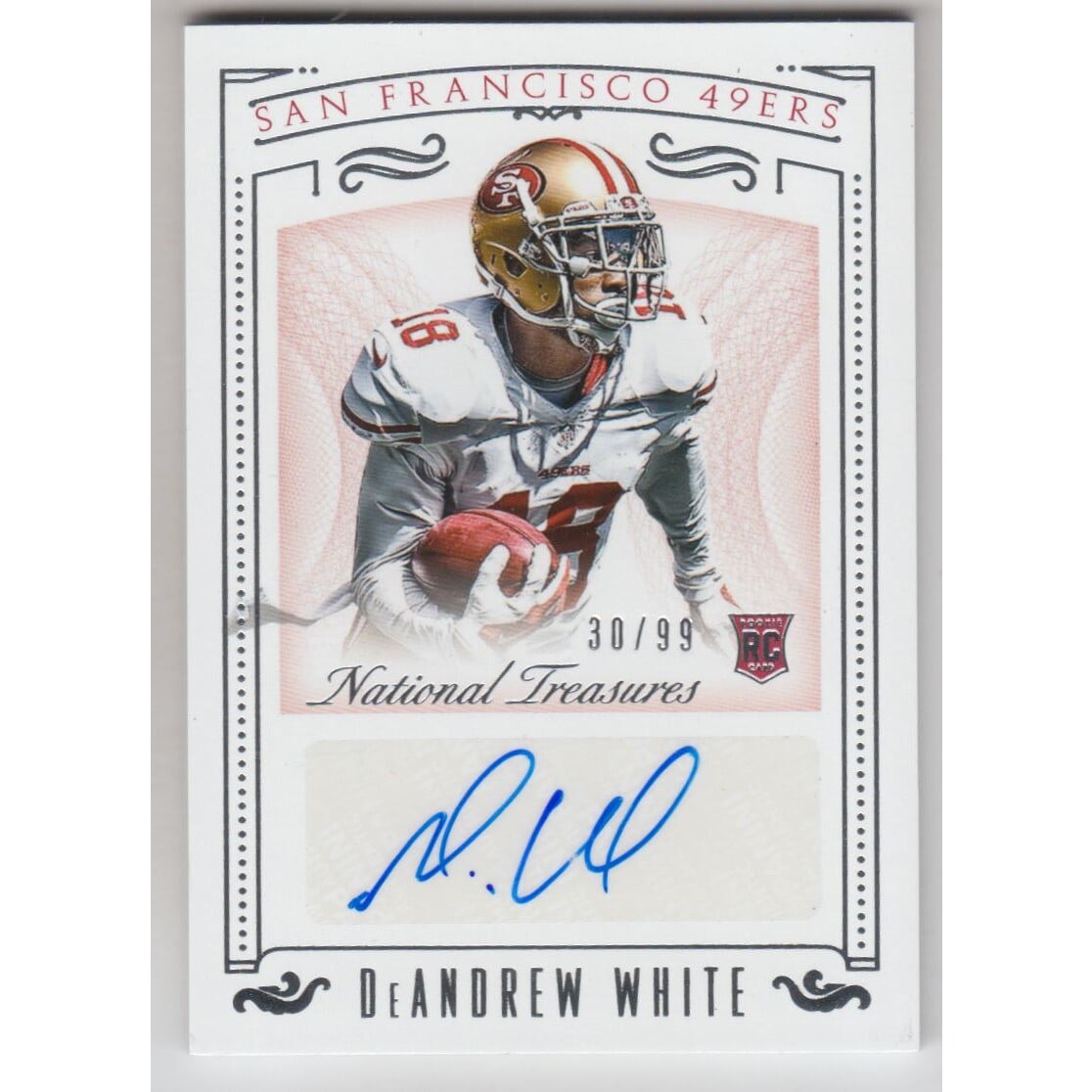 2015 Panini National Treasures #156 DeAndrew White AU/99 RC. rookie card picture