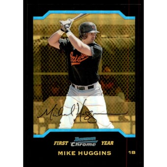 2004 Bowman Chrome Gold Refractors #268 Mike Huggins