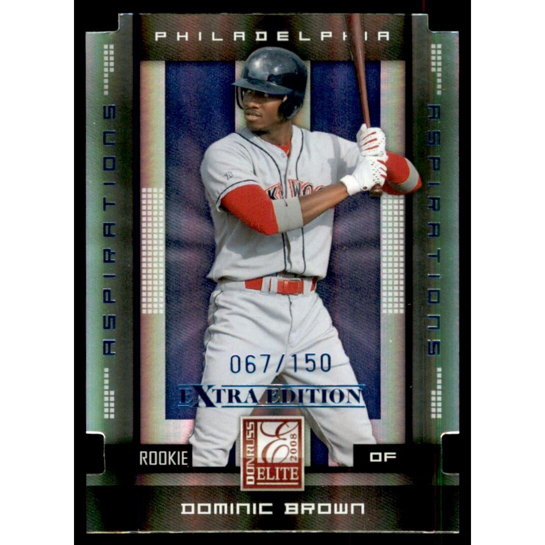 2008 Donruss Elite Extra Edition Aspirations #121 Dominic Brown. rookie card picture