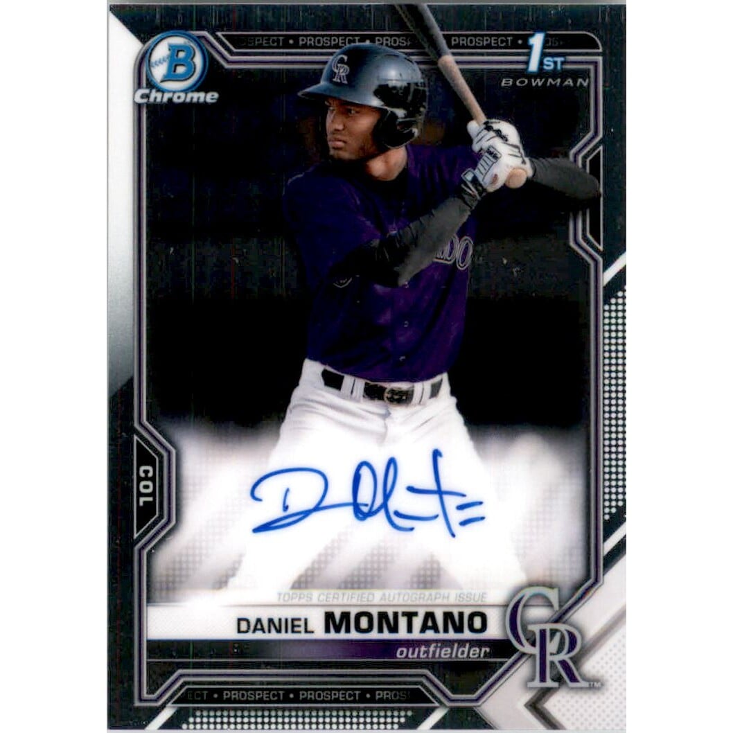 2021 Bowman Chrome Autograph Relics Gold Refractors #BCARCS Clarke Schmidt. rookie card picture
