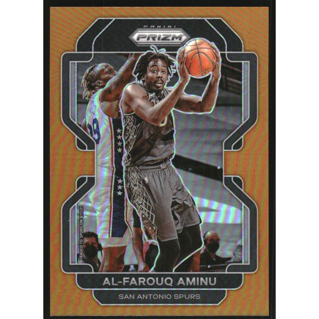 2021-22 Panini Prizm Prizms Orange #219 Al-Farouq Aminu. rookie card picture