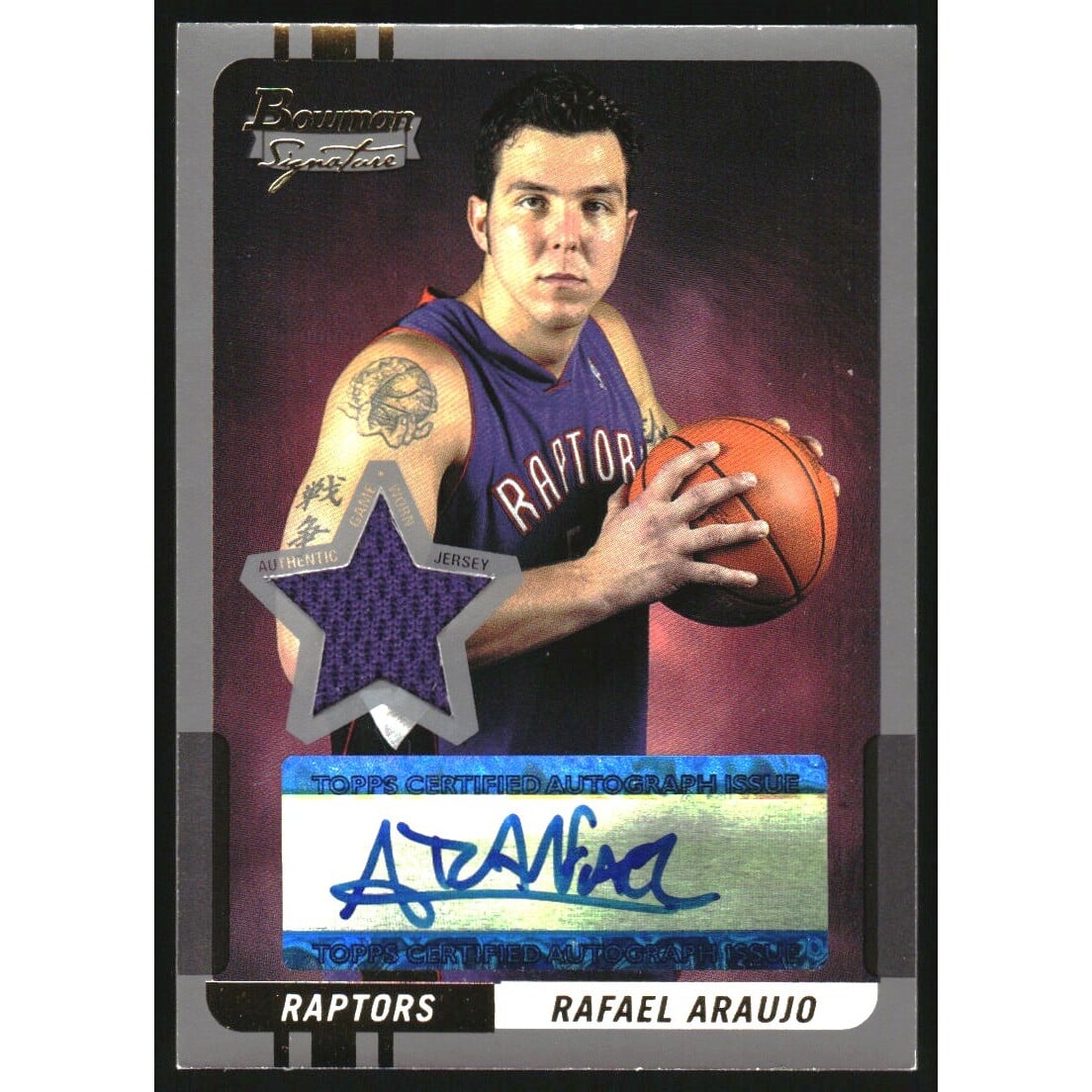 2004-05 Bowman Signature Edition 50 #78 Rafael Araujo JSY AU. rookie card picture