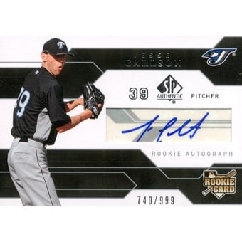 2008 SP Authentic #173 Jesse Carlson AU/999 RC